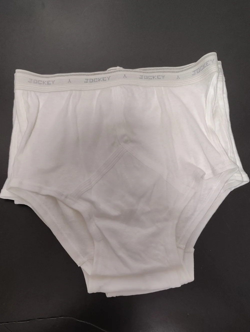 Vintage Jockey Men's White Cotton Briefs - 3 Pack - Size 34